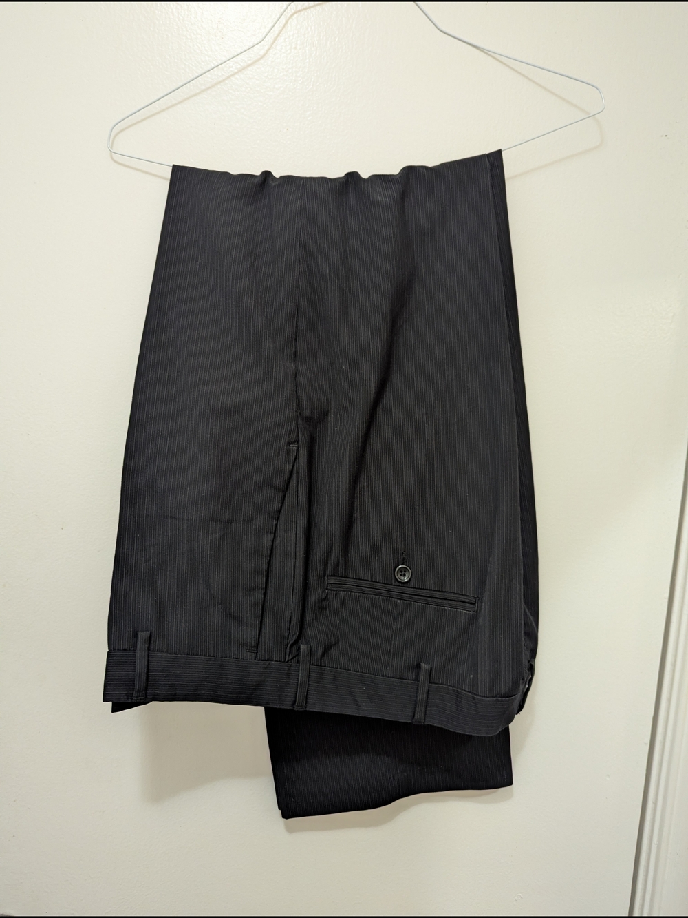 Reaction Kenneth Cole Men's Black Pinstripe Dress Shorts